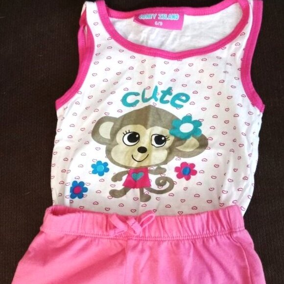 8 Pcs Girl's Summer Clothes Size 6-9 Mo. - Picture 13 of 13
